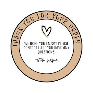 Thank You Stickers (personalize)